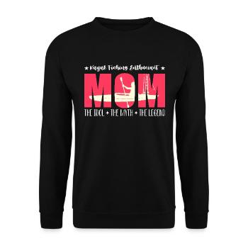 Kayak Fishing Enthusiast Mom The Idol Water Sports - Unisex Sweatshirt - black - Front - Alina (178cm) & Michal (187cm)