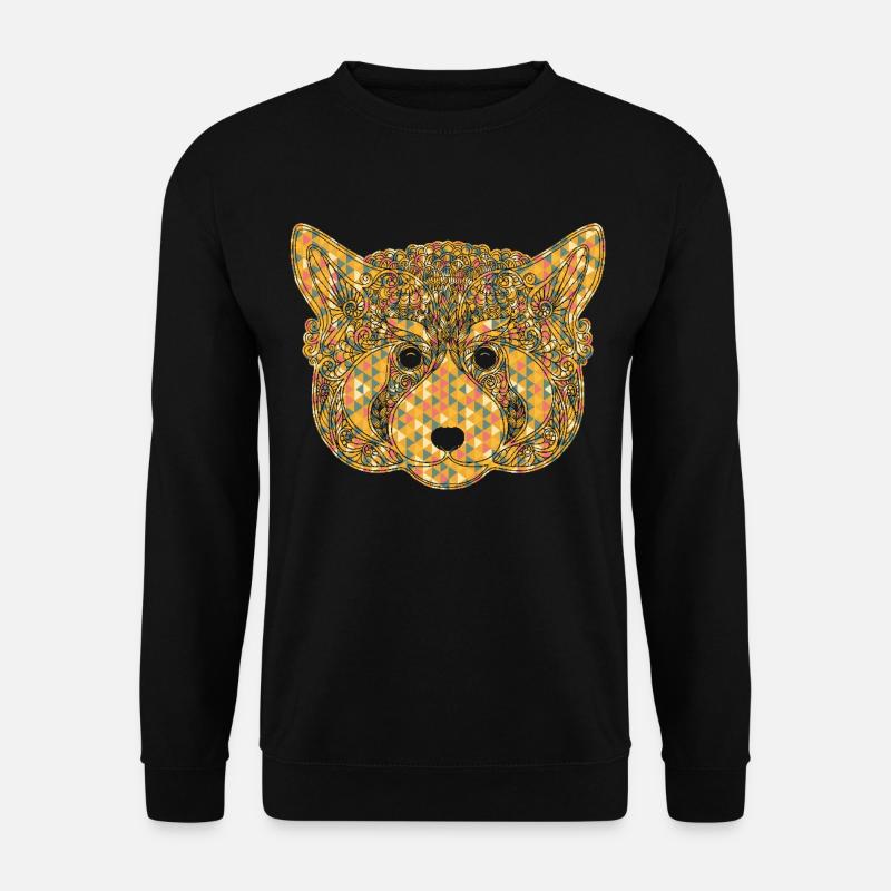 Red Panda Geometric - Unisex Sweatshirt - black