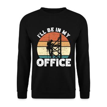 Industrial Climbers Tower Climbers Industrial Climbing - Unisex Sweatshirt - black - Front - Alina (178cm) & Michal (187cm)