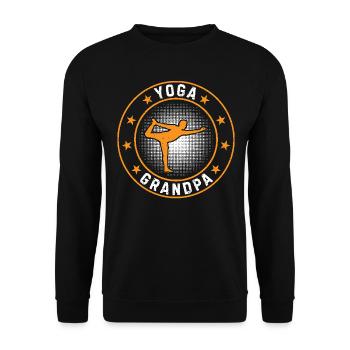 Papi Yoga - Sweat-shirt Unisexe - noir - Devant - Alina (178cm) & Michal (187cm)