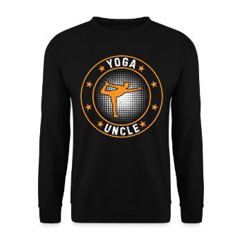 Yoga Uncle - Unisex Pullover - Schwarz - Vorne - Alina (178cm) & Michal (187cm)
