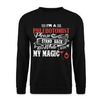 Phlebotomist I am A Phlebotomist - Unisex Sweatshirt - black - Front - Alina (178cm) & Michal (187cm)