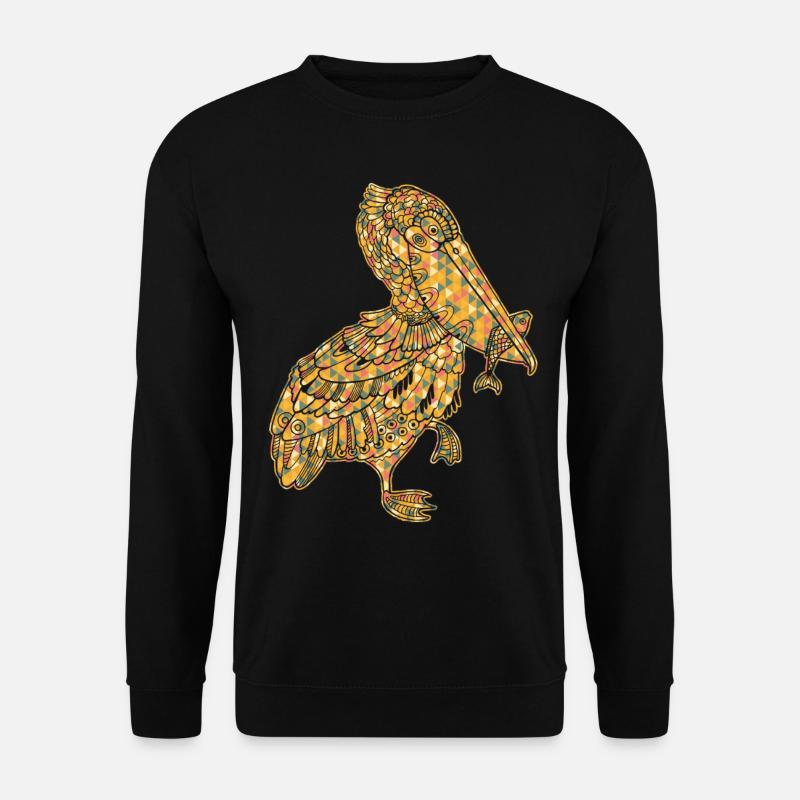 Pelican Geometric - Unisex Sweatshirt - black