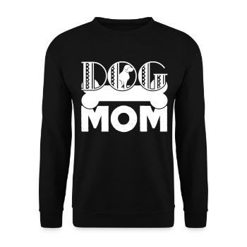 Mother's Day Dog Mom - Unisex Sweatshirt - black - Front - Alina (178cm) & Michal (187cm)