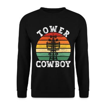 Industrial Climbers Tower Climbers Industrial Climbing - Unisex Sweatshirt - black - Front - Alina (178cm) & Michal (187cm)