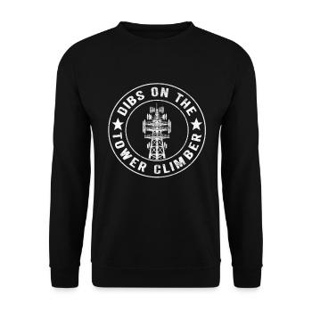 Industriekletterer Tower Climber Industrieklettern - Unisex Pullover - Schwarz - Vorne - Alina (178cm) & Michal (187cm)