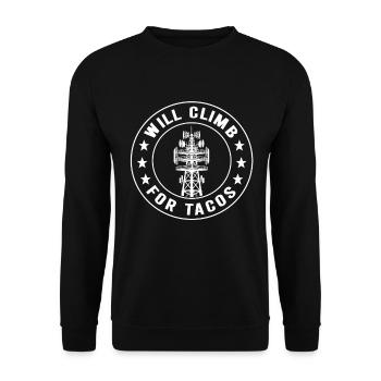 Industrial Climbers Tower Climbers Industrial Climbing - Unisex Sweatshirt - black - Front - Alina (178cm) & Michal (187cm)