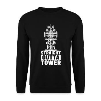 Industriekletterer Tower Climber Industrieklettern - Unisex Pullover - Schwarz - Vorne - Alina (178cm) & Michal (187cm)