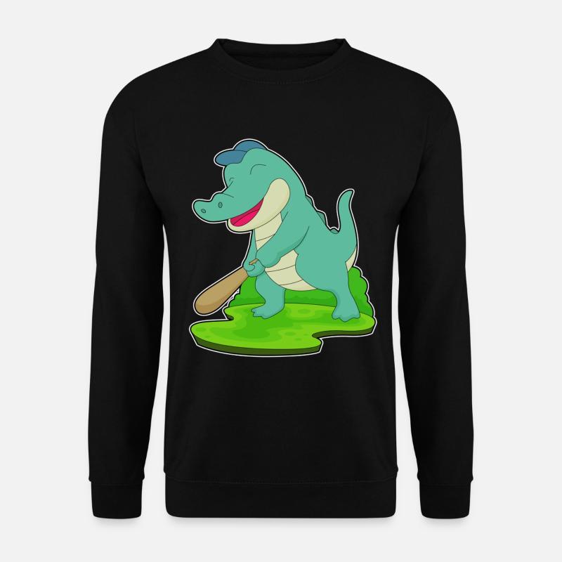 Bâton de baseball Crocodile - Sweat-shirt Unisexe - noir