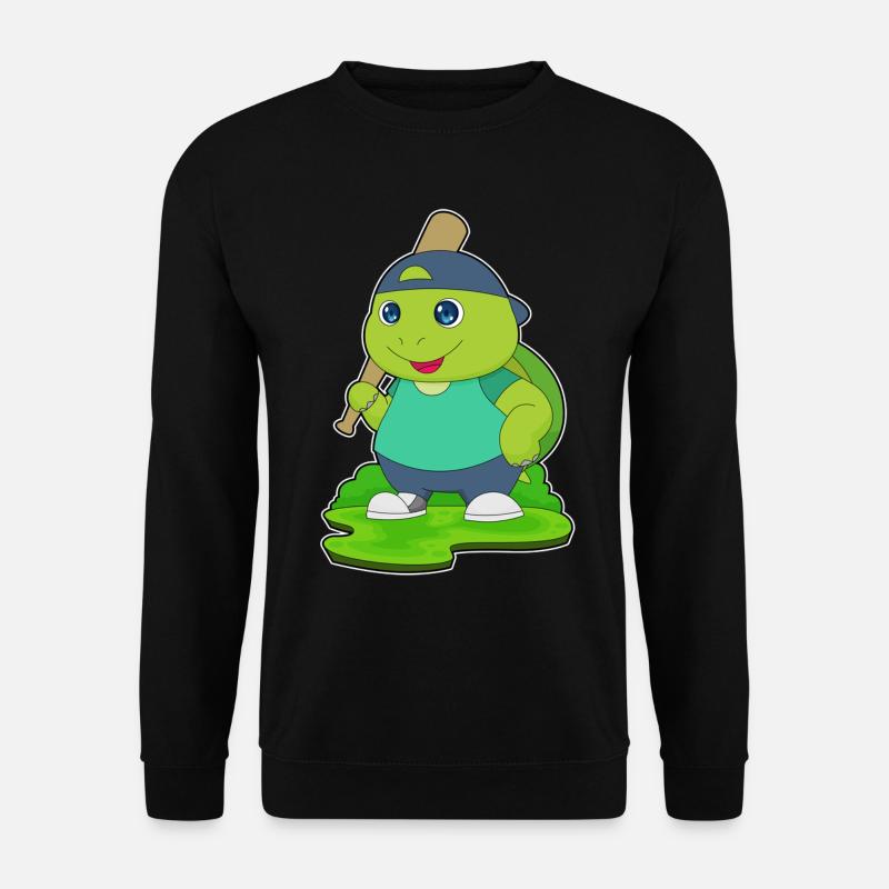 Batte de baseball Turtle - Sweat-shirt Unisexe - noir