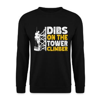 Industriekletterer Tower Climber Industrieklettern - Unisex Pullover - Schwarz - Vorne - Alina (178cm) & Michal (187cm)