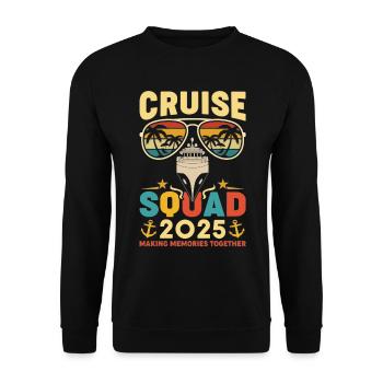 Escouade de croisière 2025 - Sweat-shirt Unisexe - noir - Devant - Alina (178cm) & Michal (187cm)