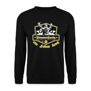 Braunschweig ein Leben Lang No II - Unisex Pullover - Schwarz - Vorne - Alina (178cm) & Michal (187cm)