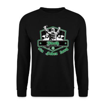 Fürth ein Leben Lang No II - Unisex Pullover - Schwarz - Vorne - Alina (178cm) & Michal (187cm)