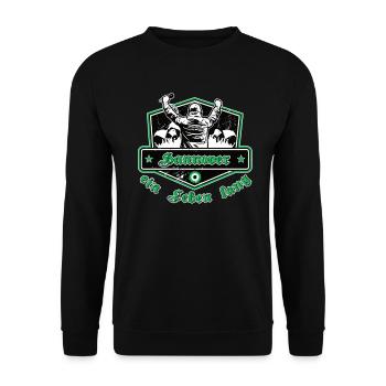 Hannover ein Leben Lang No II - Unisex Pullover - Schwarz - Vorne - Alina (178cm) & Michal (187cm)