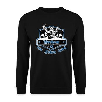 Bochum ein Leben Lang No II - Unisex Pullover - Schwarz - Vorne - Alina (178cm) & Michal (187cm)