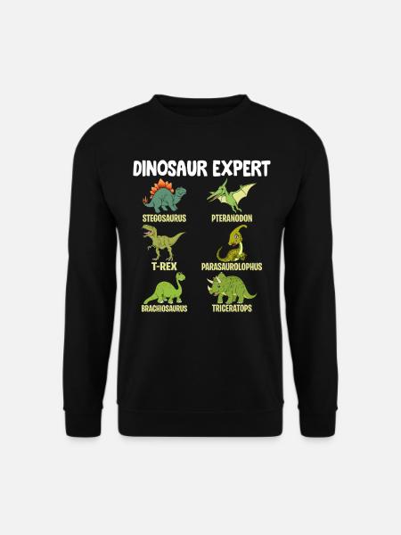 Funny Dinosaur - Dinosaur expert Brachiosaurus - Unisex Pullover - Schwarz