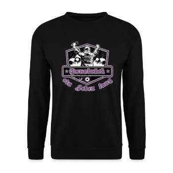 Osnabrück ein Leben Lang No II - Unisex Pullover - Schwarz - Vorne - Alina (178cm) & Michal (187cm)