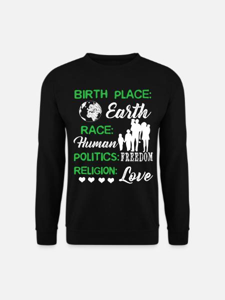 Happy Earth Day Birthday - Unisex Sweatshirt - black
