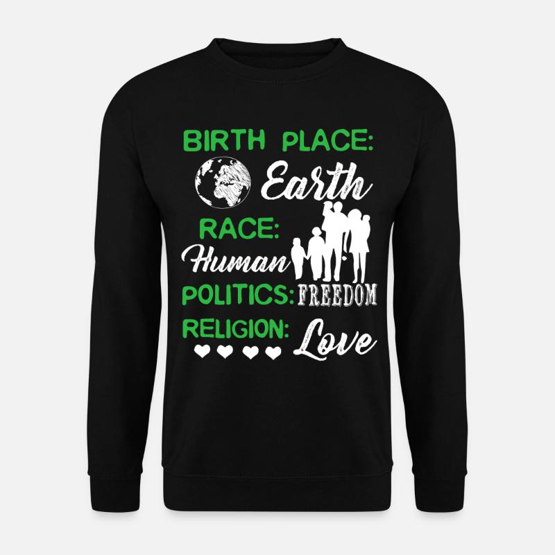 Happy Earth Day Birthday - Unisex Sweatshirt - black