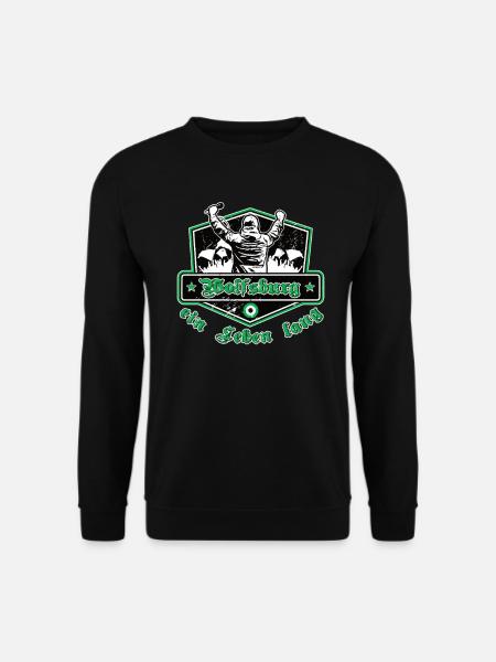 Wolfsburg ein Leben Lang No II - Unisex Pullover - Schwarz