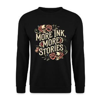 Tattoo Studio Tattoo Artist Tattoo Ideen - Unisex Pullover - Schwarz - Vorne - Alina (178cm) & Michal (187cm)