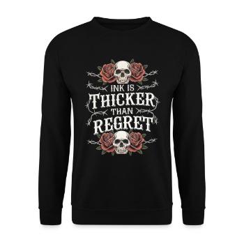 Tattoo Studio Tattoo Artist Tattoo Ideas - Unisex Sweatshirt - black - Front - Alina (178cm) & Michal (187cm)