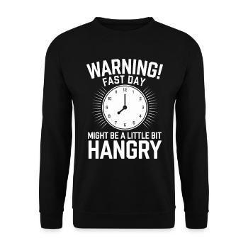 Intermittent fasting Intermittent fasting - Unisex Sweatshirt - black - Front - Alina (178cm) & Michal (187cm)
