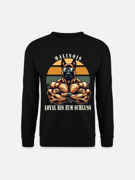 Loyal jusqu’au bout Malinois musclé - Sweat-shirt Unisexe - noir