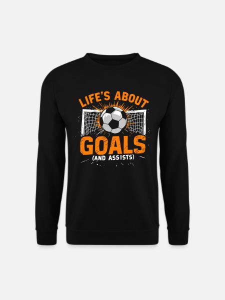 Fußball, Fußballer, Fussballspieler Junge - Unisex Pullover - Schwarz