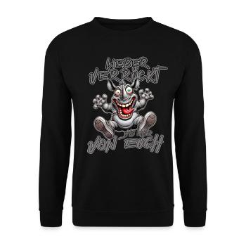 Rhino Mieux vaut être fou que l'un d'entre vous - Sweat-shirt Unisexe - noir - Devant - Alina (178cm) & Michal (187cm)