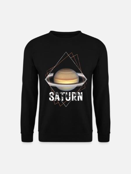 Saturn Planet Sonnensystem - Unisex Pullover - Schwarz