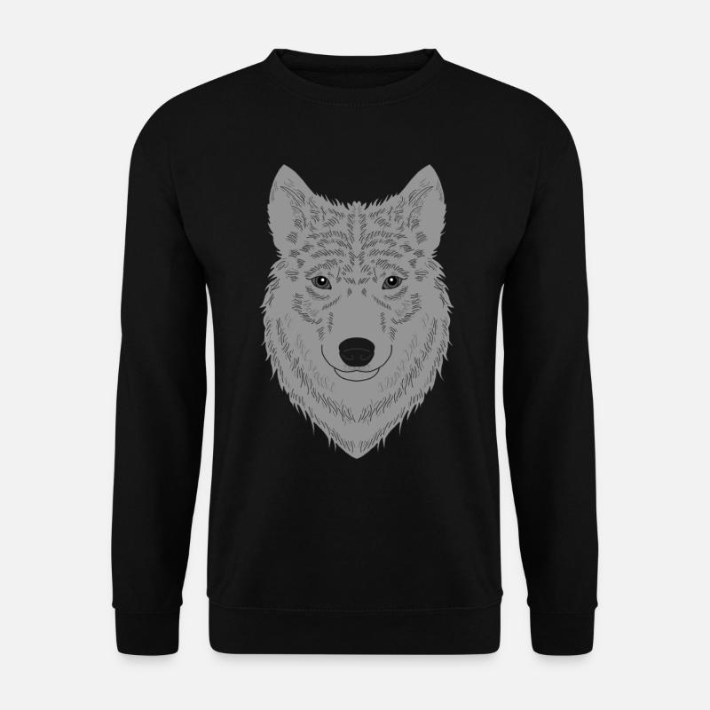 Dog Face Graphic Design - Unisex Sweatshirt - black