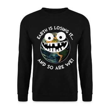 La Terre La perdre Terre Environnement Planète Durable - Sweat-shirt Unisexe - noir - Devant - Alina (178cm) & Michal (187cm)