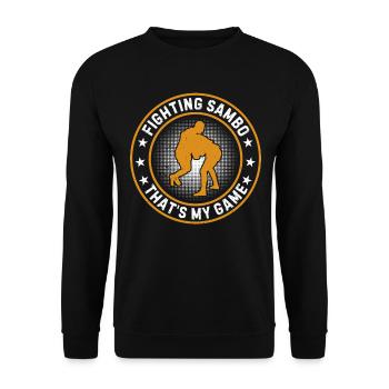 Fighting Sambo that's my game - Funny Sambo - Unisex Sweatshirt - black - Front - Alina (178cm) & Michal (187cm)