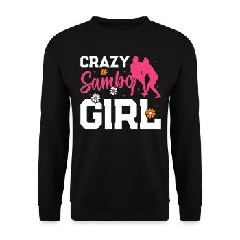 Crazy Sambo Girl - Sambo Lutte Combat Sambo - Sweat-shirt Unisexe - noir - Devant - Alina (178cm) & Michal (187cm)