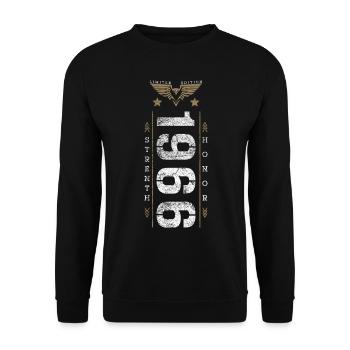 Edition Limitée 1966 Force et Honneur Anniversaire - Sweat-shirt Unisexe - noir - Devant - Alina (178cm) & Michal (187cm)