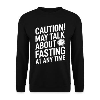 Intermittent fasting Intermittent fasting - Unisex Sweatshirt - black - Front - Alina (178cm) & Michal (187cm)