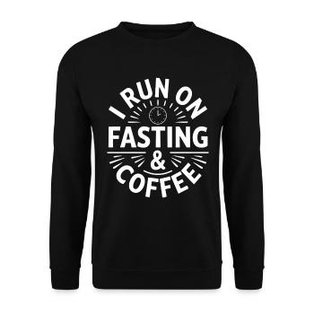 Intermittent fasting Intermittent fasting - Unisex Sweatshirt - black - Front - Alina (178cm) & Michal (187cm)