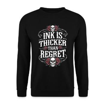 Tattoo Studio Tattoo Artist Tattoo Ideas - Unisex Sweatshirt - black - Front - Alina (178cm) & Michal (187cm)