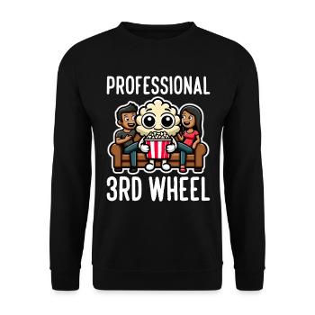 PROFESSIONAL THIRD WHEEL - GIFT - Unisex Sweatshirt - black - Front - Alina (178cm) & Michal (187cm)