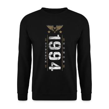 Edition Limitée 1994 Force et Honneur Anniversaire - Sweat-shirt Unisexe - noir - Devant - Alina (178cm) & Michal (187cm)
