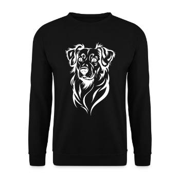 Compagnon fidèle amoureux des chiens - Sweat-shirt Unisexe - noir - Devant - Alina (178cm) & Michal (187cm)