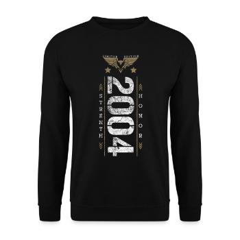 Edition Limitée 2004 Force et Honneur Anniversaire - Sweat-shirt Unisexe - noir - Devant - Alina (178cm) & Michal (187cm)