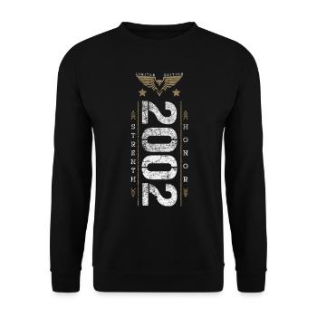 Edition Limitée 2002 Force et Honneur Anniversaire - Sweat-shirt Unisexe - noir - Devant - Alina (178cm) & Michal (187cm)