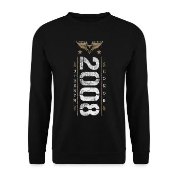 Edition Limitée 2008 Force et Honneur Anniversaire - Sweat-shirt Unisexe - noir - Devant - Alina (178cm) & Michal (187cm)