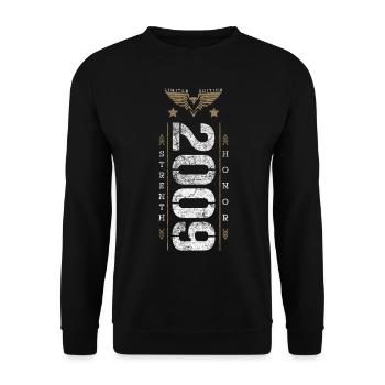 Edition Limitée 2009 Force et Honneur Anniversaire - Sweat-shirt Unisexe - noir - Devant - Alina (178cm) & Michal (187cm)