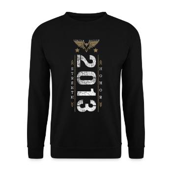 Edition Limitée 2013 Force et Honneur Anniversaire - Sweat-shirt Unisexe - noir - Devant - Alina (178cm) & Michal (187cm)
