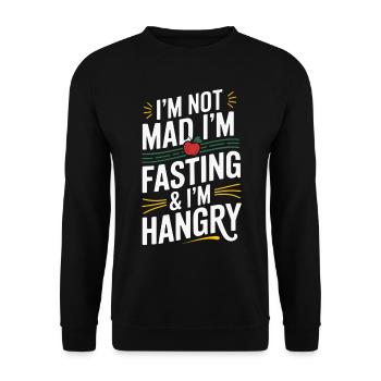 Intermittent fasting Intermittent fasting - Unisex Sweatshirt - black - Front - Alina (178cm) & Michal (187cm)