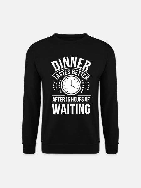Intermittent fasting Intermittent fasting - Unisex Sweatshirt - black
